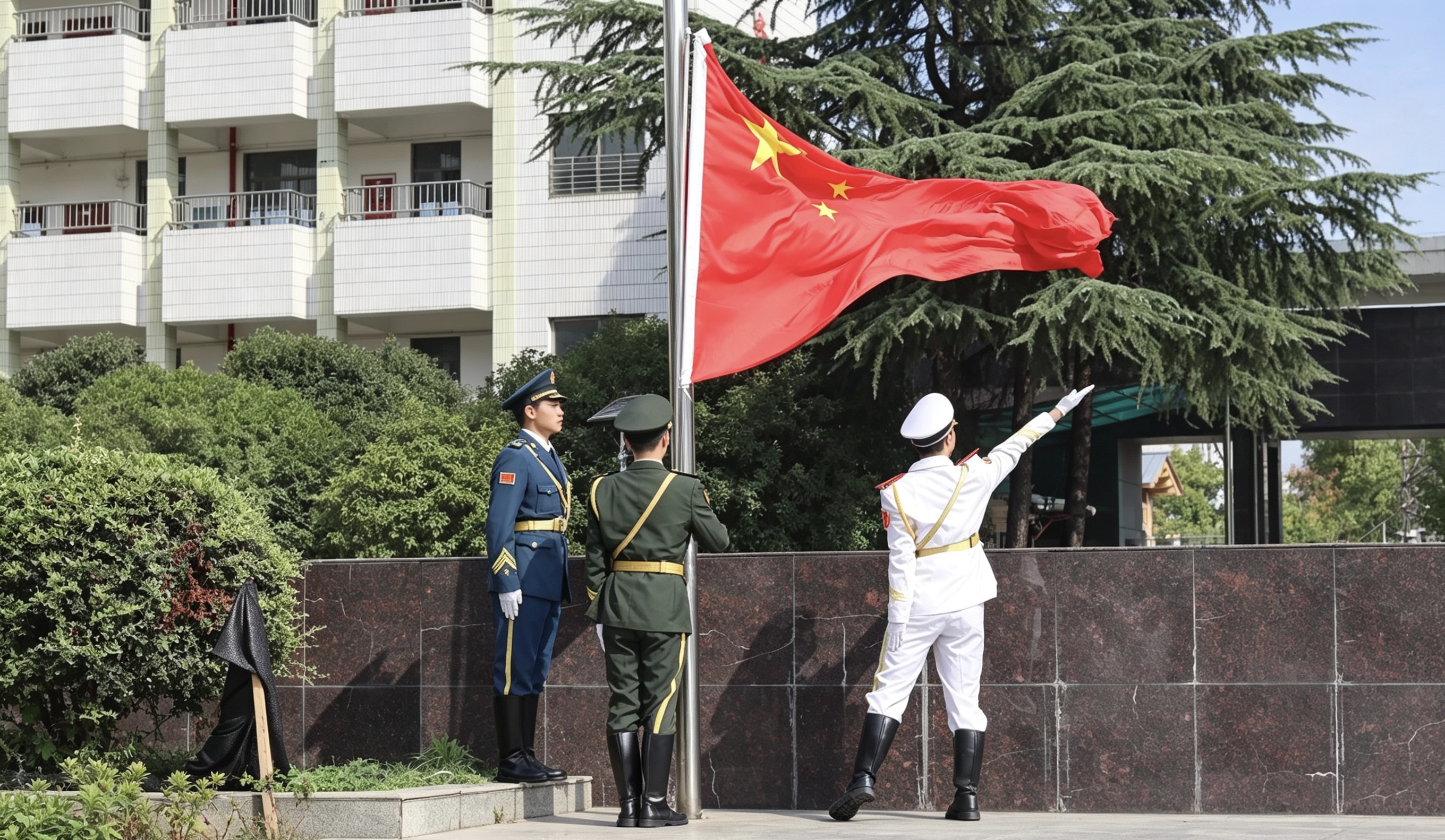 我校开展新学期升旗仪式(图2) 我校开展2026-2027学年新学期升旗仪式(图2)